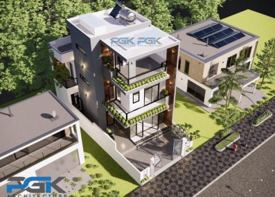 thiết kế nhà ống 3 tầng tại quảng ngãi