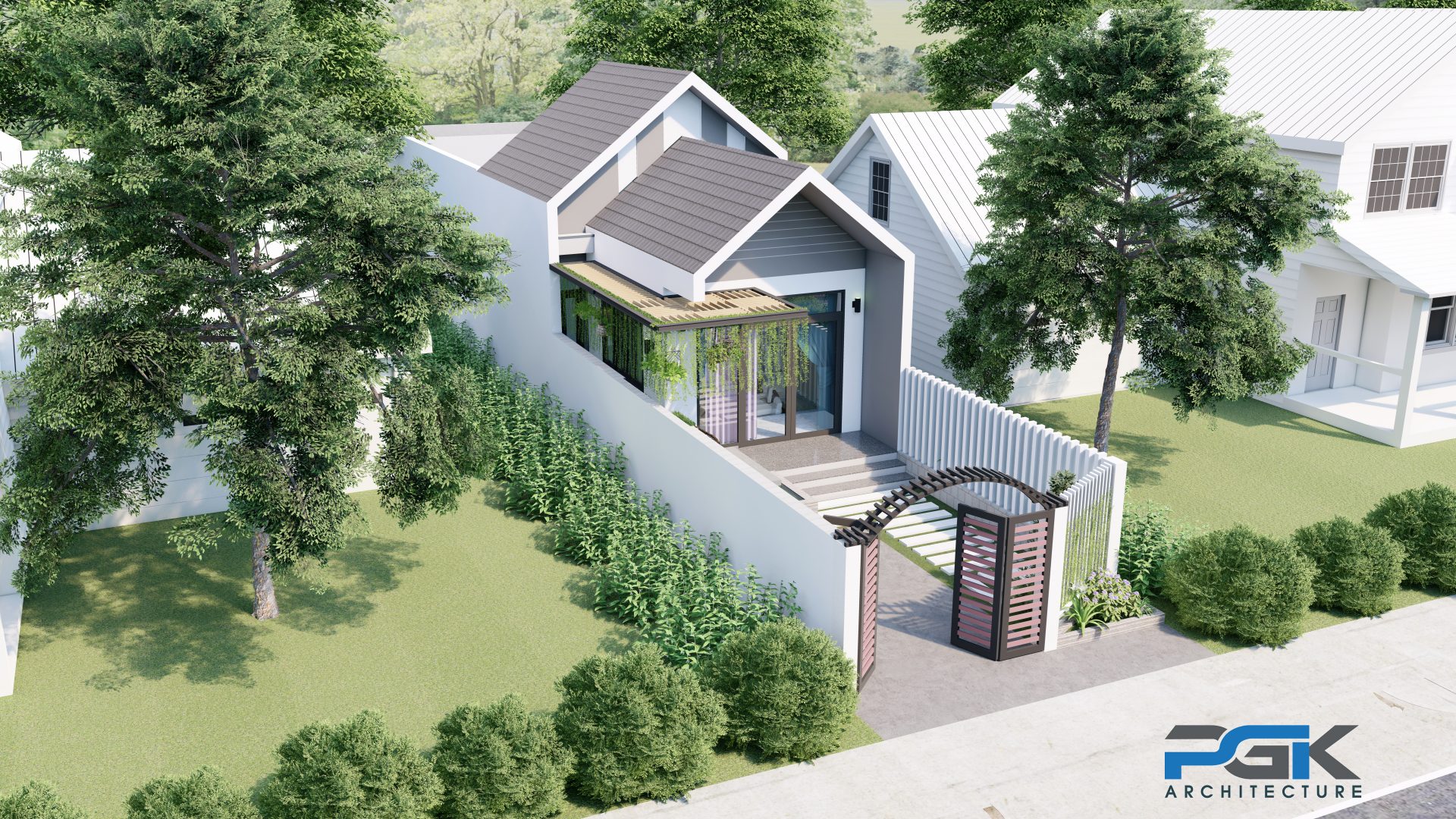 mẫu nhà mái thái đẹp