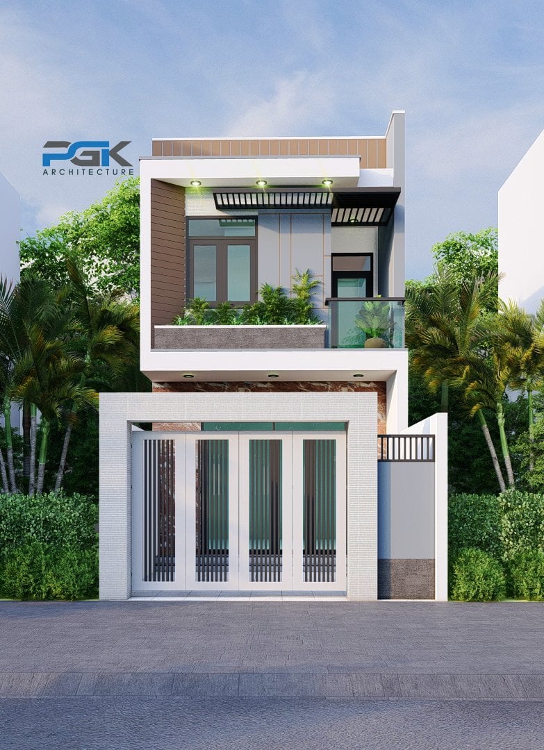 nhà 1 trệt 1 lầu đẹp