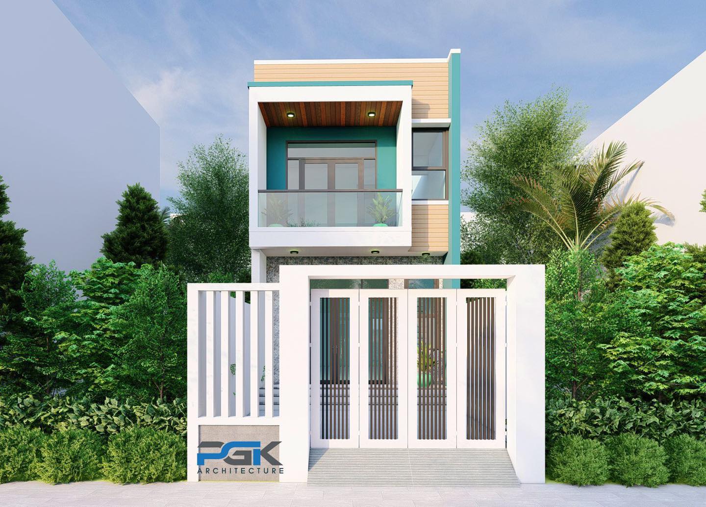 nhà 1 trệt 1 lầu đẹp