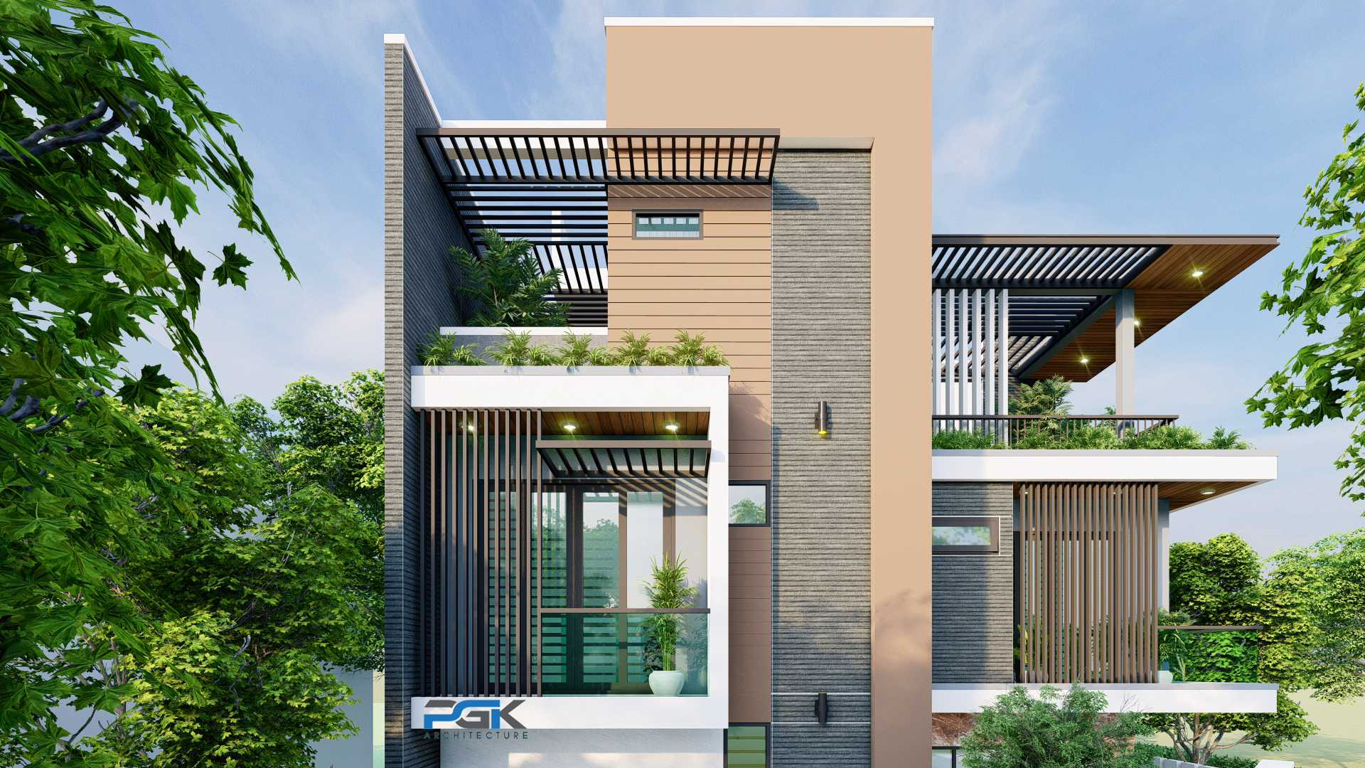 nhà 2 mặt tiền đẹp