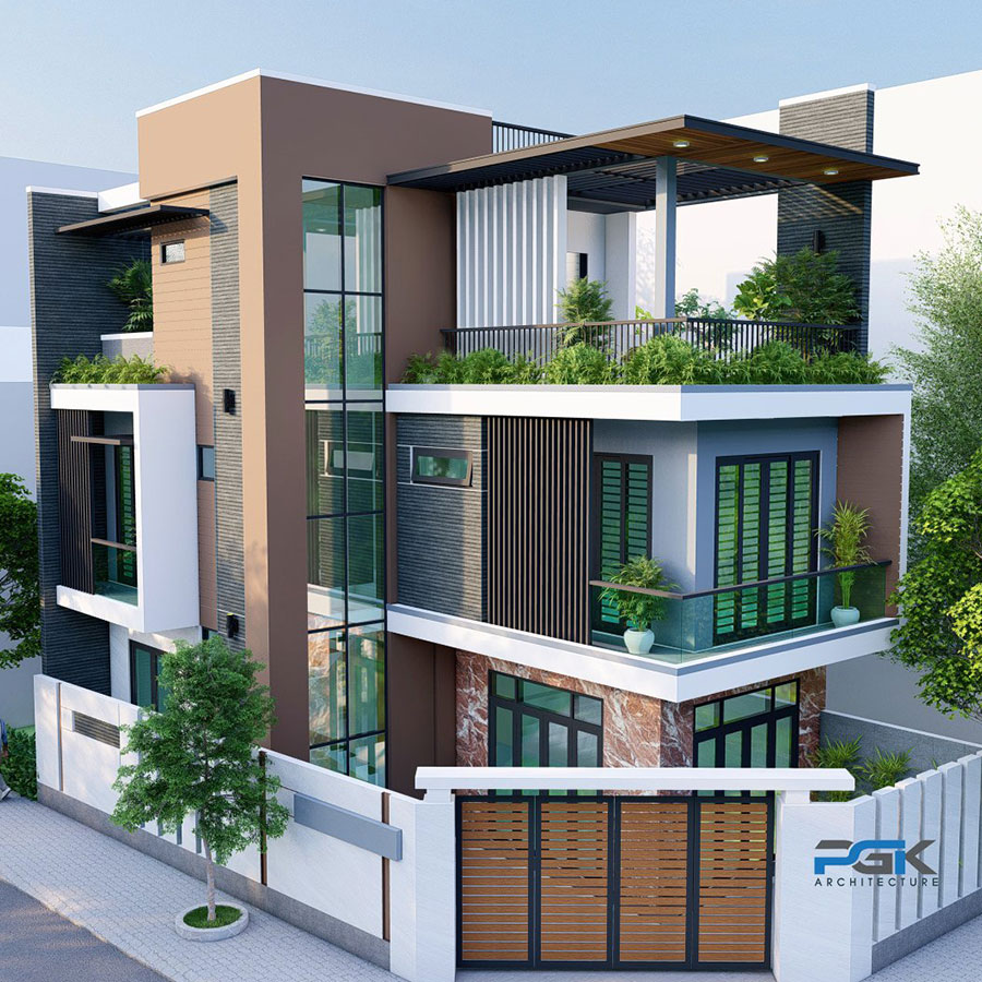 nhà 3 tầng đẹp