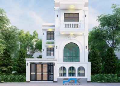 nhà phố tân cổ điển 2 tầng