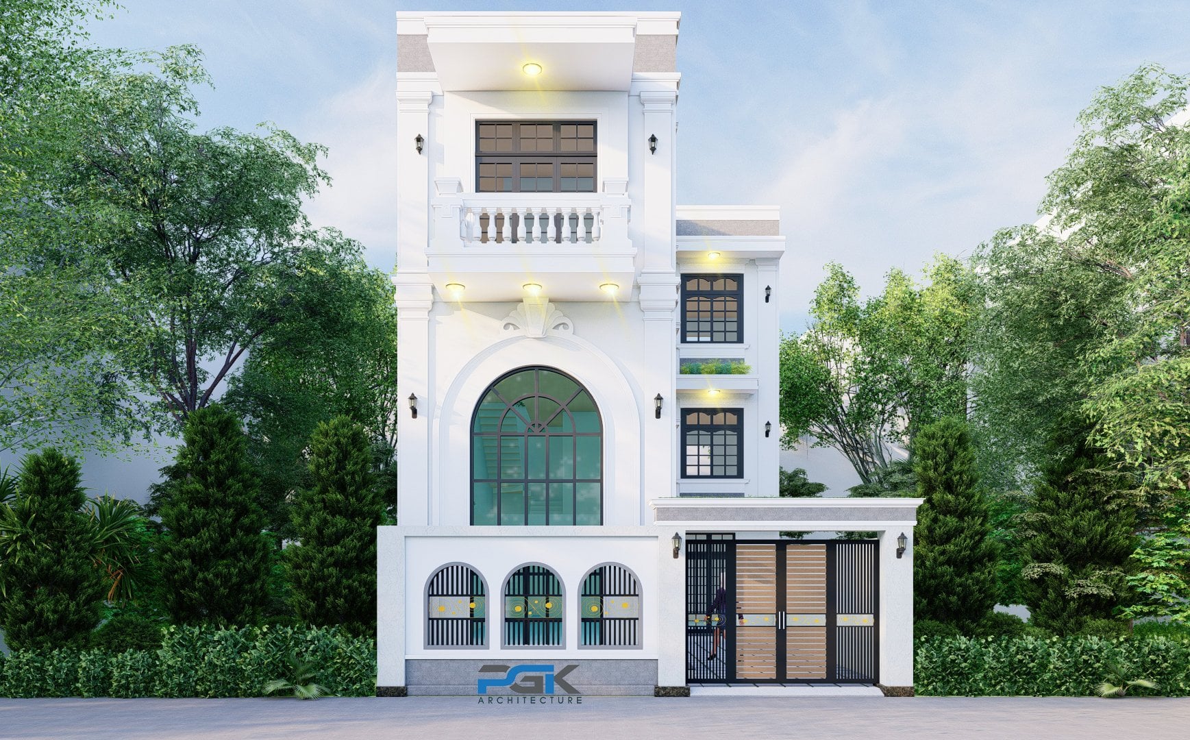 nhà phố tân cổ điển