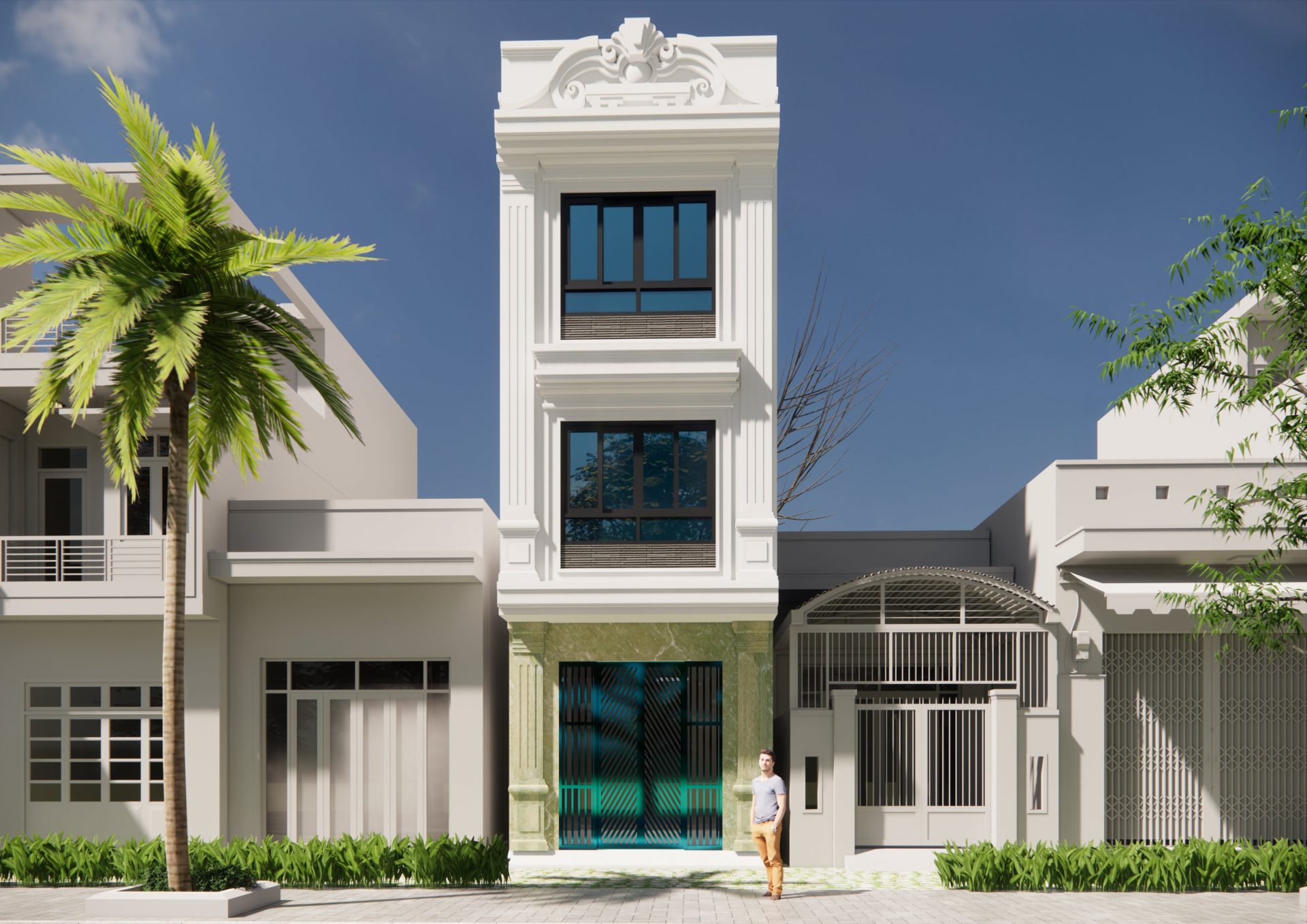 nhà phố tân cổ điển
