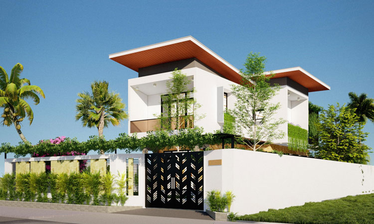 thiết kế thi công nhà vườn