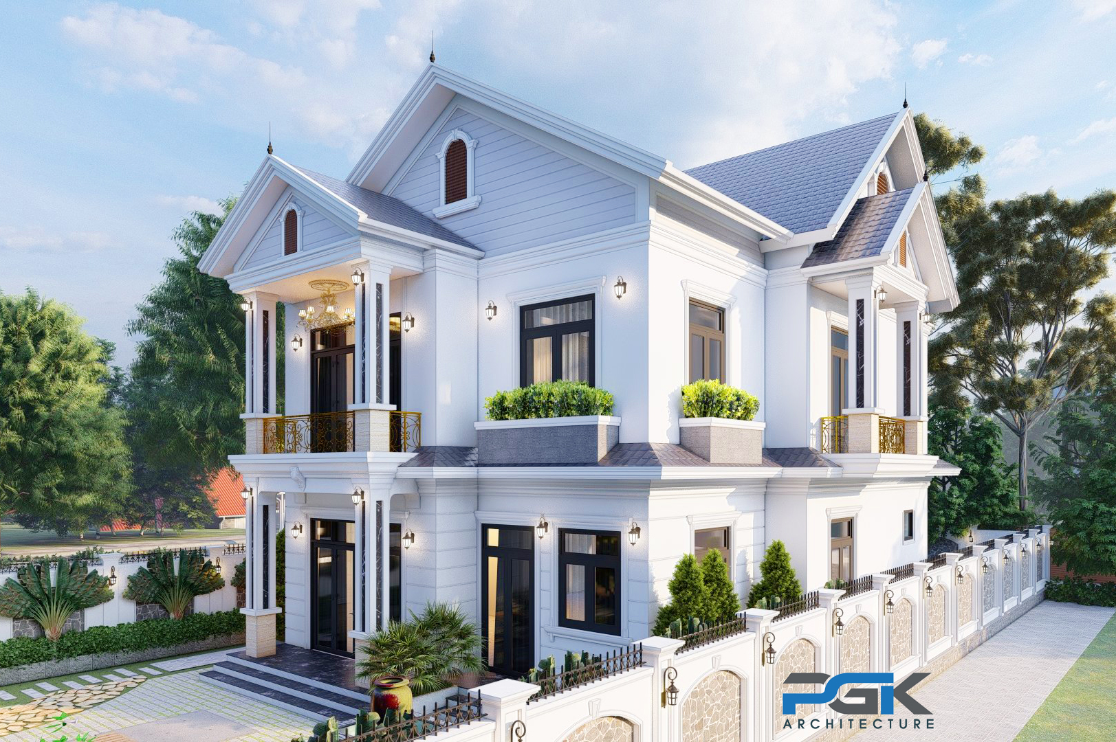 thiết kế biệt thự tân cổ điển