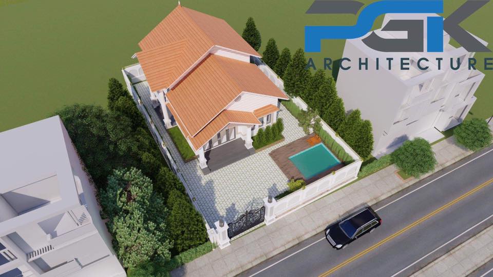 thiết kế nhà cấp 4 mái thái