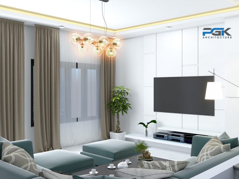 thiết kế nội thất phòng khách tại quảng ngãi