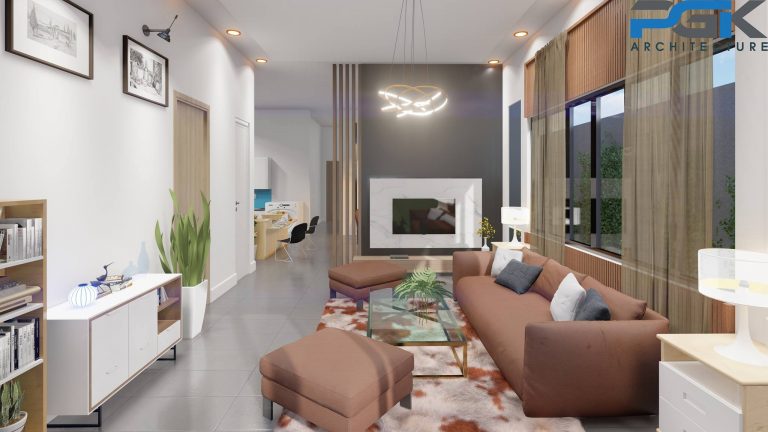 thiết kế nội thất phòng khách tại quảng ngãi