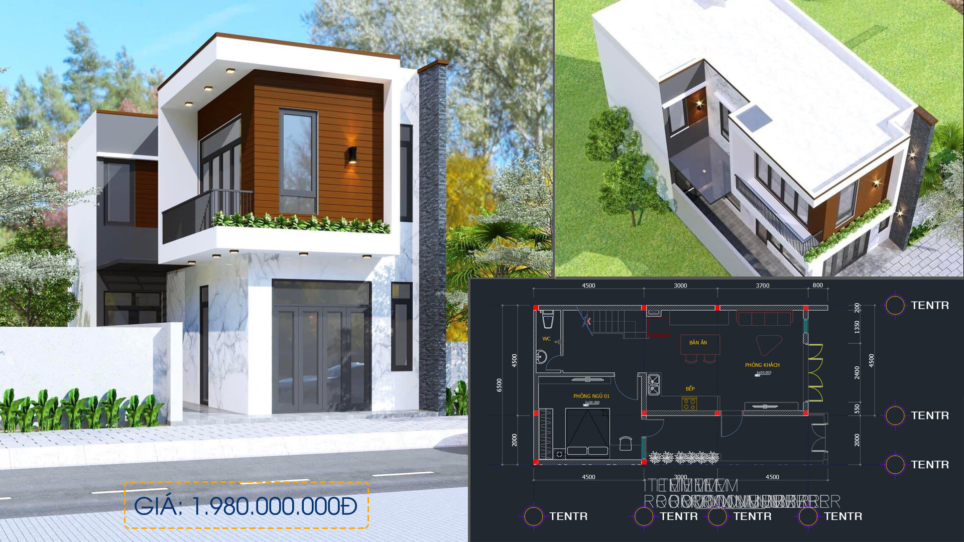 xây nhà 2 tầng trọn gói quảng ngãi