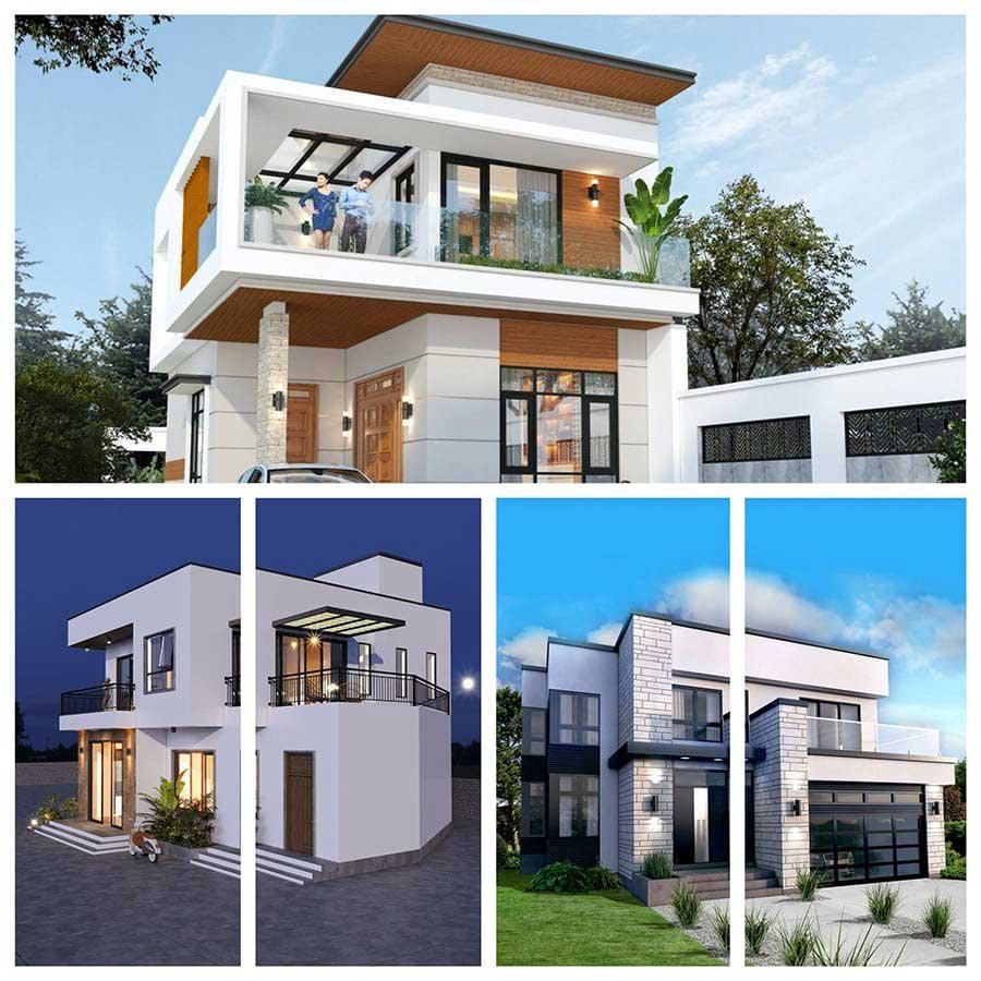 xây nhà phố 2 tầng quảng ngãi