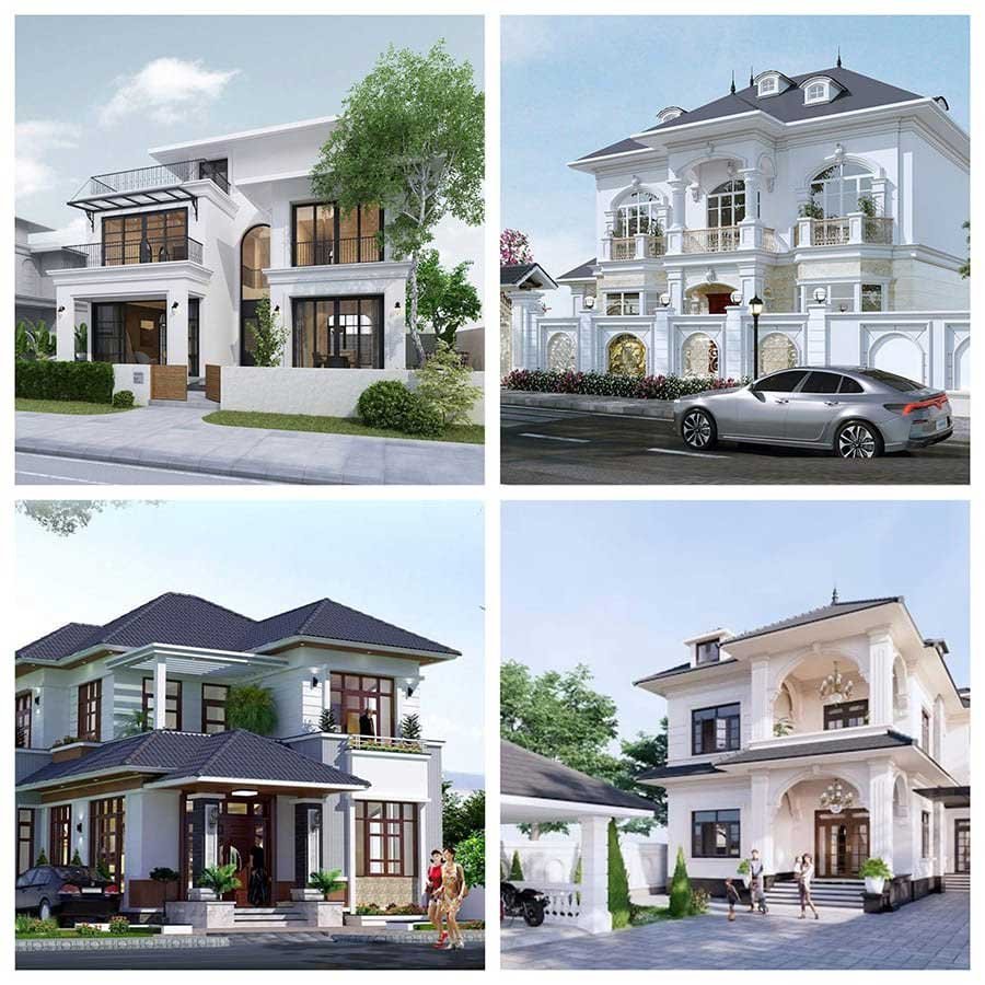 xây nhà phố 2 tầng quảng ngãi