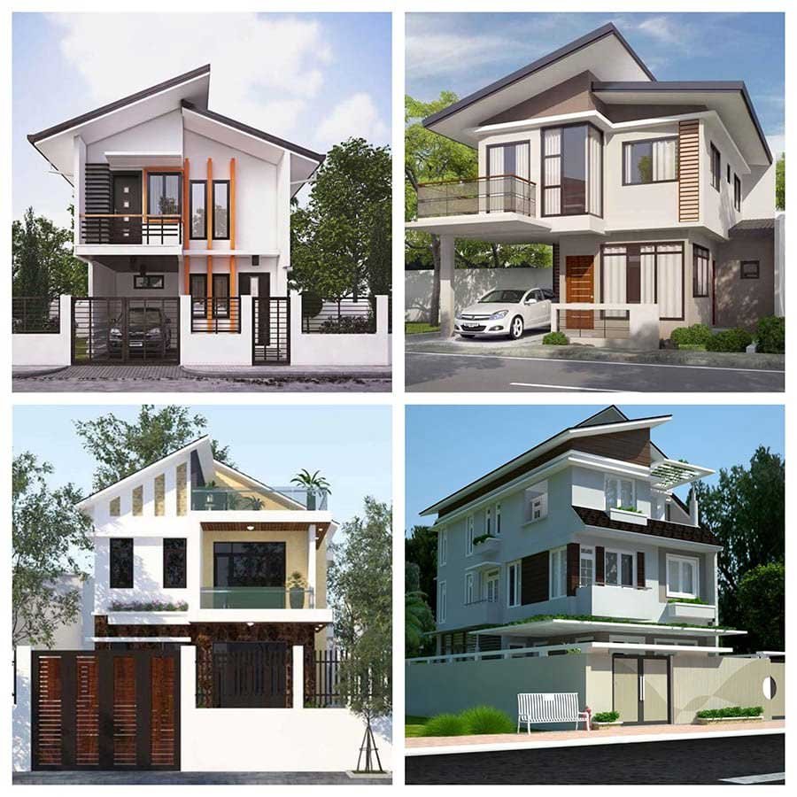 xây nhà phố 2 tầng quảng ngãi