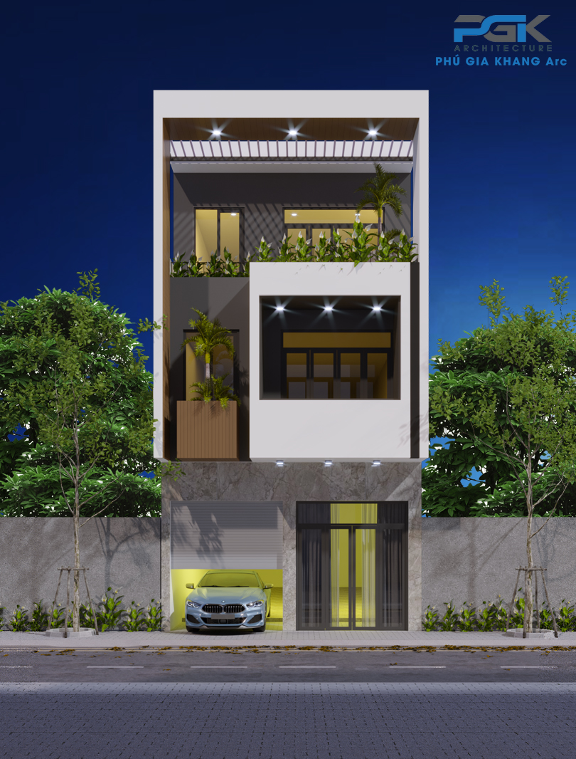 nhà 3 tầng hiện đại