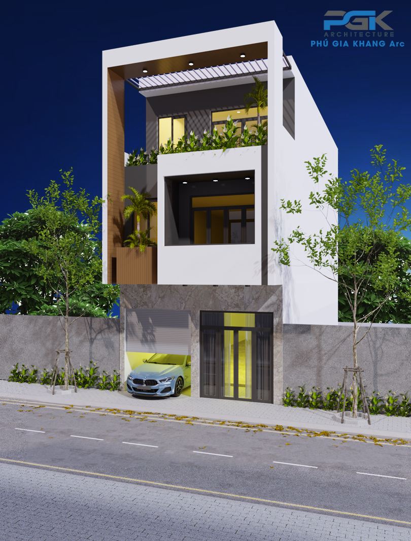 nhà 3 tầng hiện đại