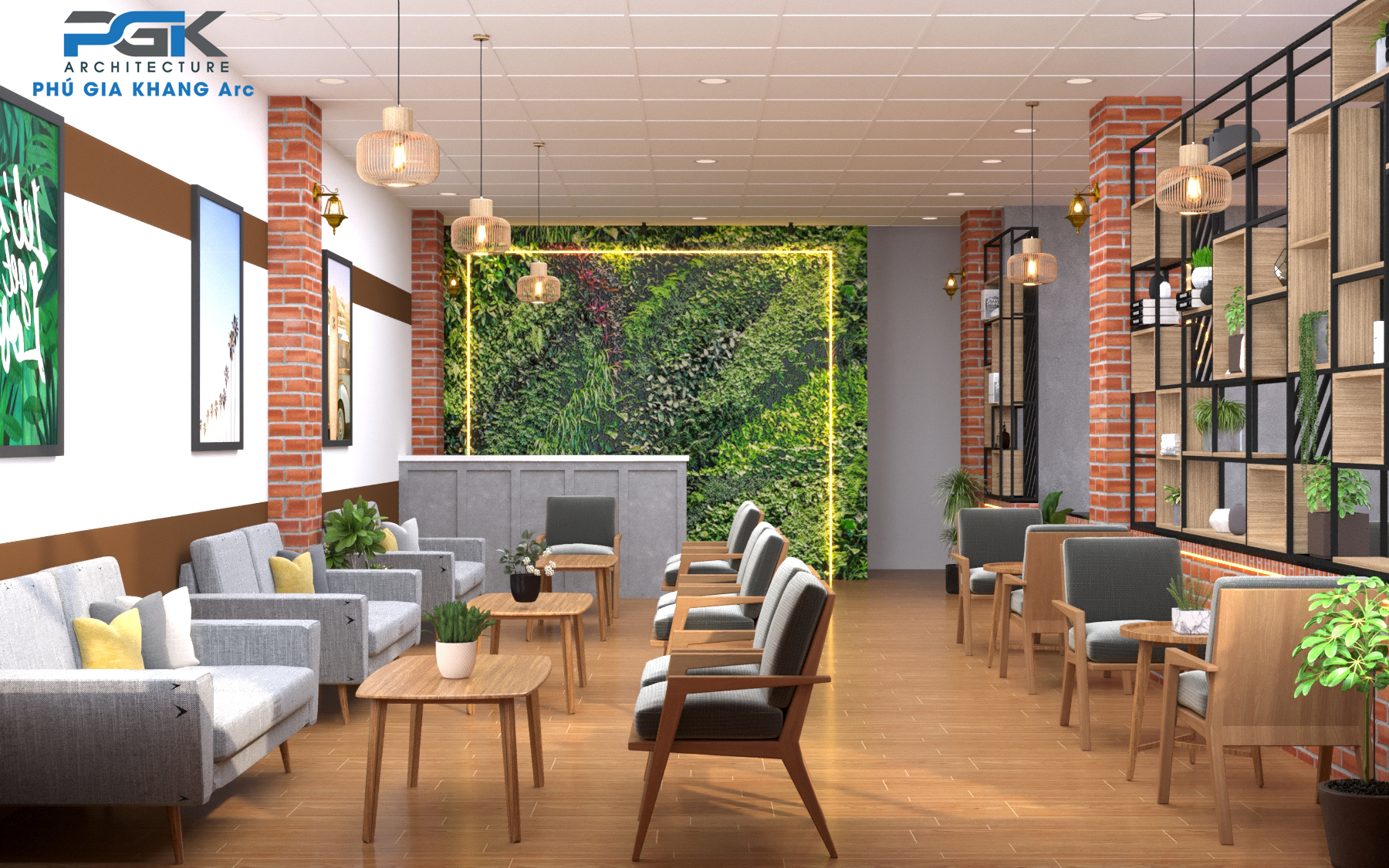 thi công nội thất quán cafe