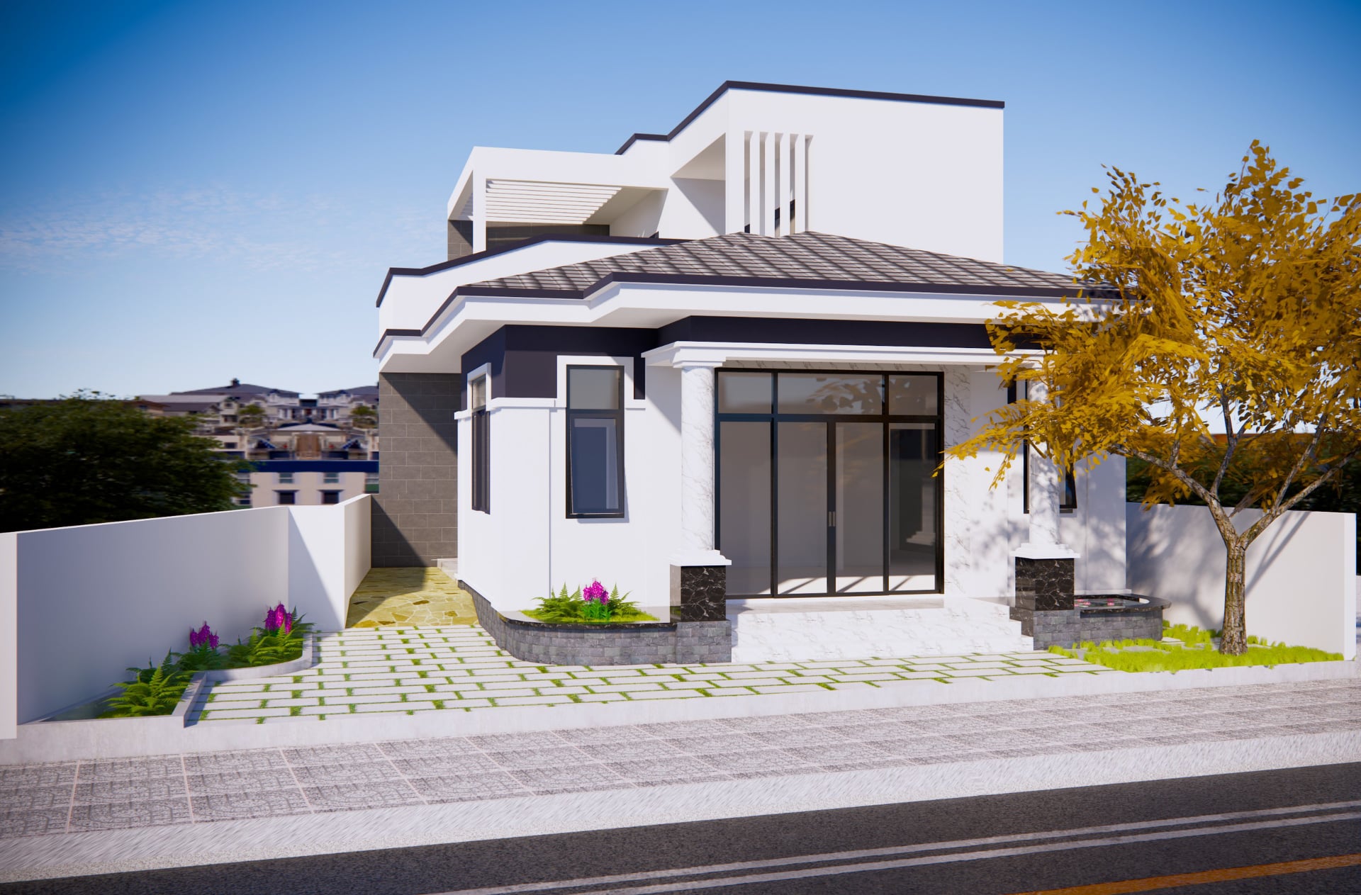 xây nhà 1 trệt 1 lầu quảng ngãi