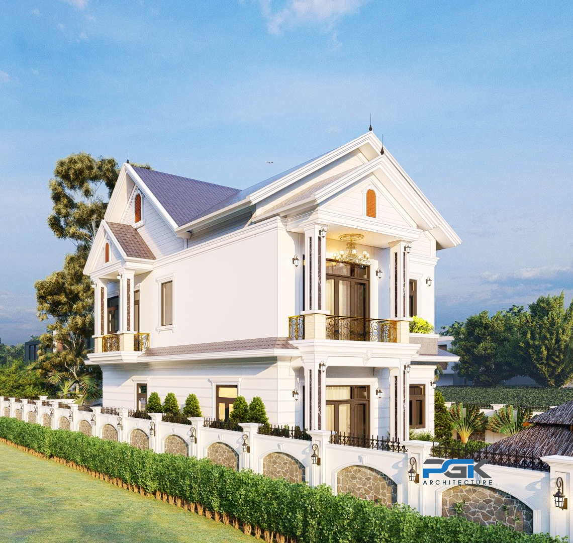 mẫu biệt thự tân cổ điển
