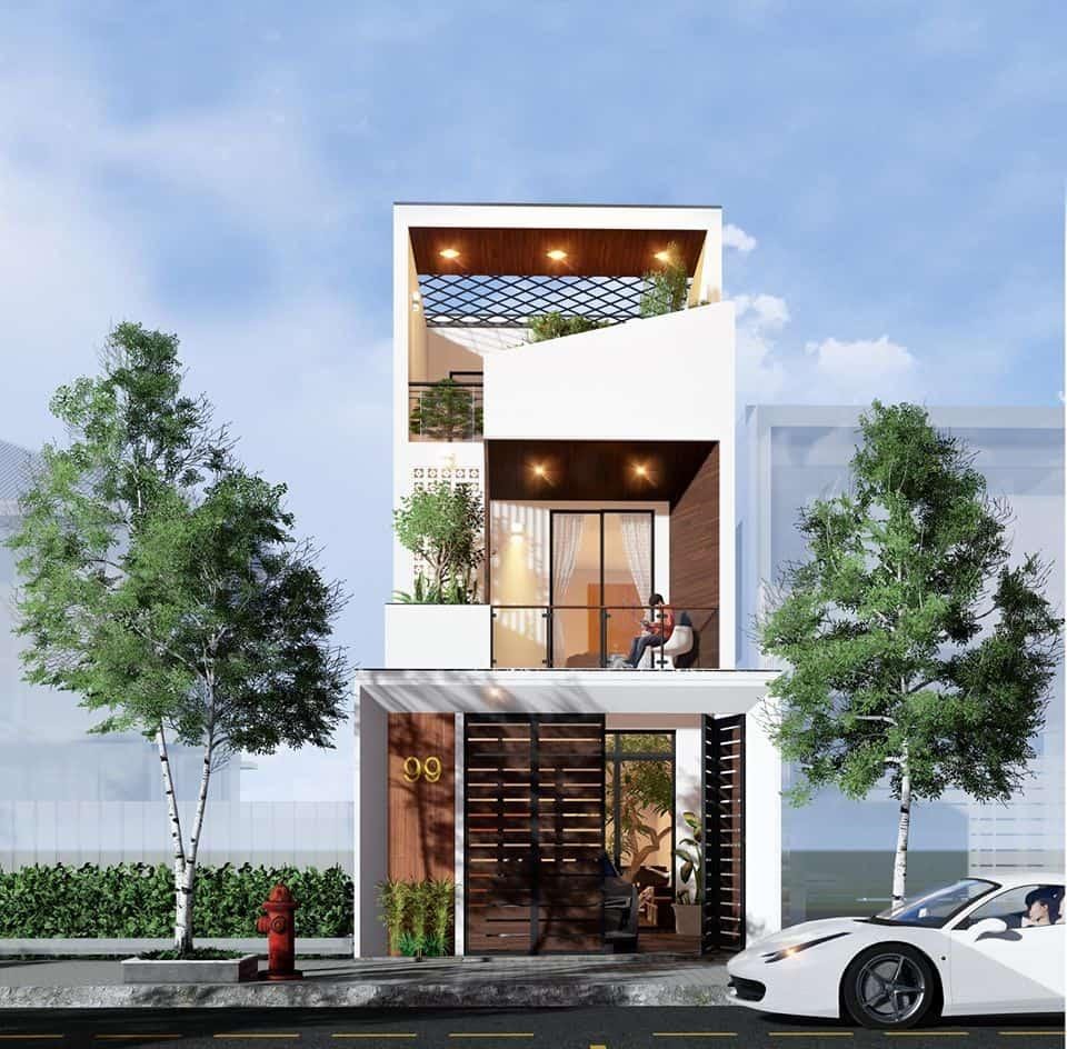 nhà 1 trệt 1 lầu đẹp