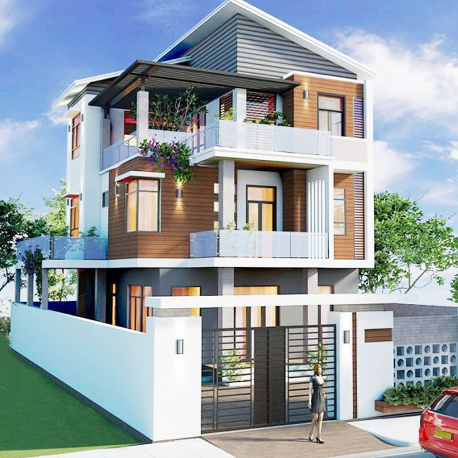 mẫu nhà đẹp 3 tầng