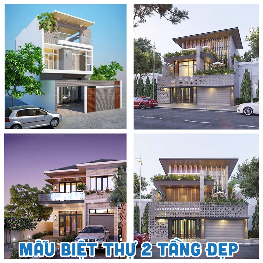 nhà biệt thự 2 tầng