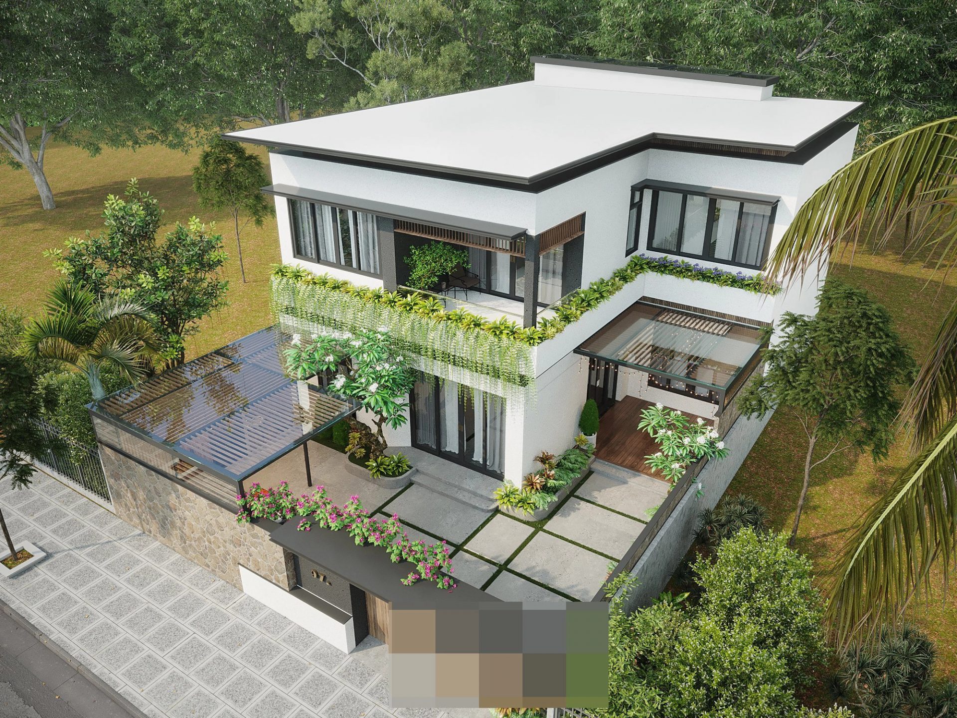 biệt thự 2 tầng