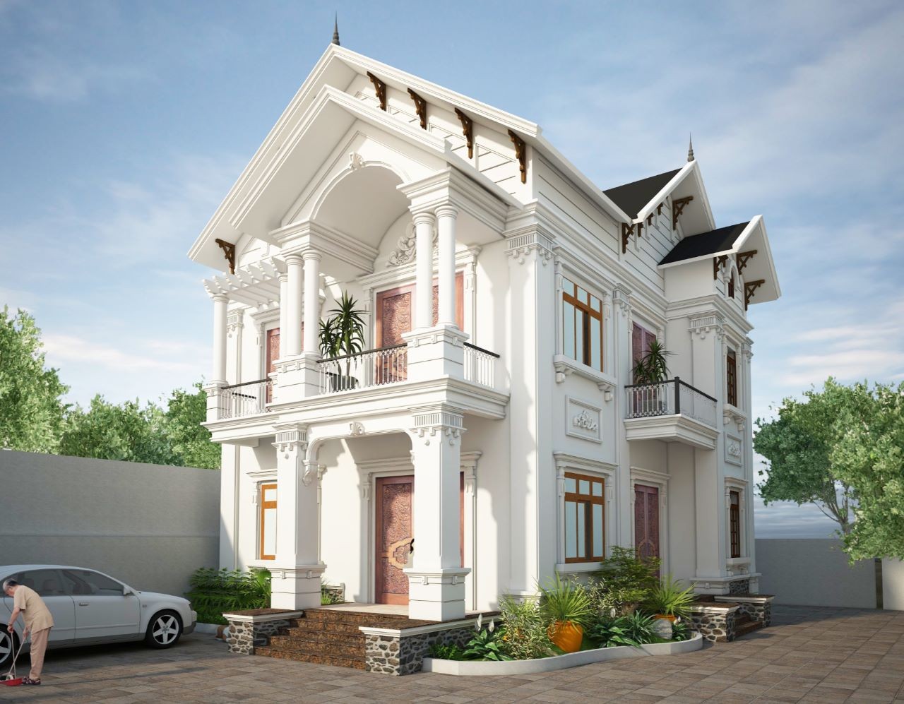 nhà phố tân cổ điển