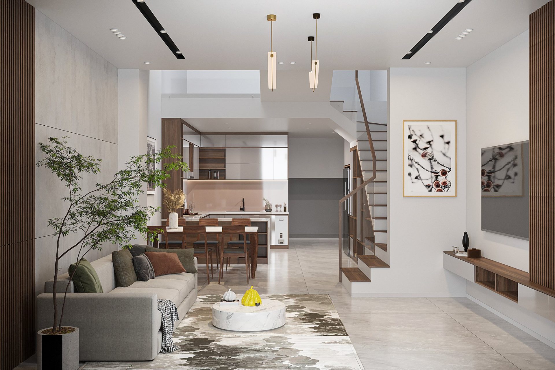 thiết kế nội thất biệt thự quảng ngãi