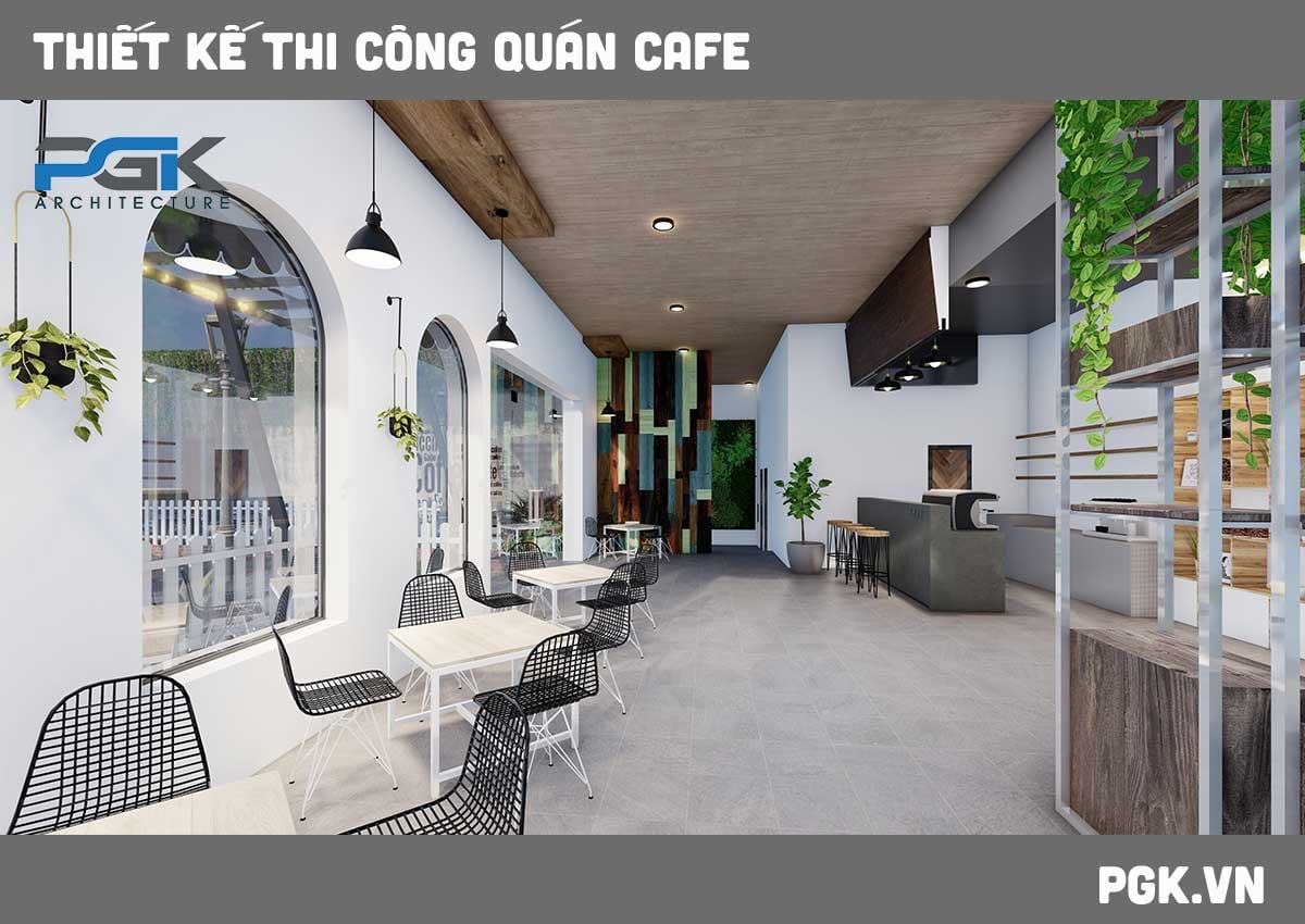 thiết kế quán cafe đẹp