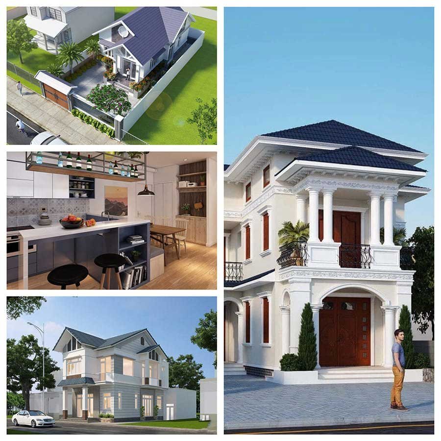 xây nhà phố 2 tầng quảng ngãi