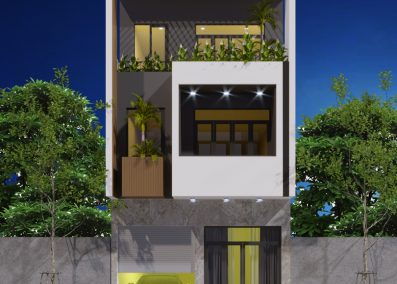 nhà 3 tầng hiện đại