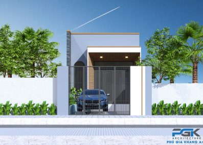 mẫu nhà phố 1 tầng